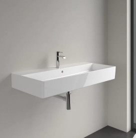 Раковина Villeroy&Boch Memento 2.0 100х47 см з переливом TitanCeram CeramicPlus альпійський білий 4A22A5R1