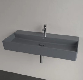 Раковина Villeroy & Boch Memento 2.0 100х47 см без переливу TitanCeram CeramicPlus графіт 4A22A2I4