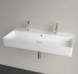 Раковина Villeroy & Boch Memento 2.0 100х47 см с переливом шлифованная TitanCeram альпийский белый 4A221L01