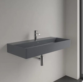 Раковина Villeroy & Boch Memento 2.0 100х47 см без переливу шліфована TitanCeram CeramicPlus графіт 4A221HI4