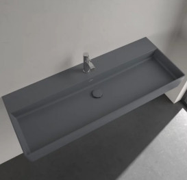 Раковина Villeroy & Boch Memento 2.0 120х47 см без перелива TitanCeram CeramicPlus графит 4A22C2I4