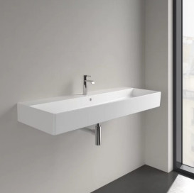 Раковина Villeroy & Boch Memento 2.0 120х47 см із переливом шліфована TitanCeram CeramicPlus кам'яний білий 4A22CLRW