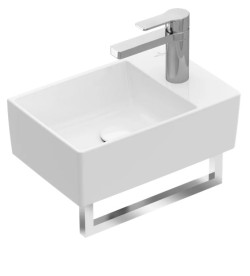 Раковина Villeroy & Boch Memento 2.0 40х26 см без перелива TitanCeram CeramicPlus альпийский белый 432340R1