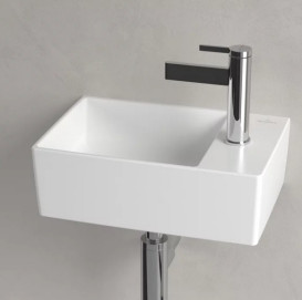 Раковина Villeroy & Boch Memento 2.0 40х26 см без перелива TitanCeram CeramicPlus каменный белый 432340RW