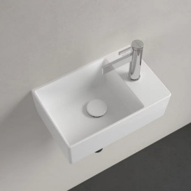 Раковина Villeroy & Boch Memento 2.0 40х26 см без перелива шлифованная TitanCeram альпийский белый 43234G01