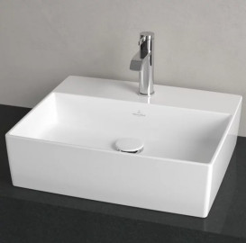 Раковина Villeroy & Boch Memento 2.0 50х42 см без переливу TitanCeram білий альпійський 4A075101