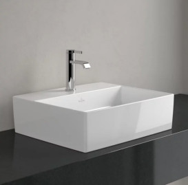 Раковина Villeroy & Boch Memento 2.0 50х42 см без перелива TitanCeram CeramicPlus альпийский белый 4A0751R1