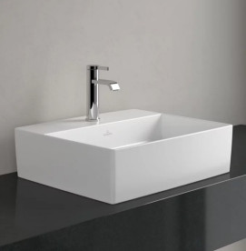 Раковина Villeroy & Boch Memento 2.0 50х42 см без переливу TitanCeram CeramicPlus кам'яний білий 4A0751RW