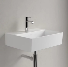 Раковина Villeroy & Boch Memento 2.0 50х42 см без переливу TitanCeram CeramicPlus кам'яний білий 4A2251RW