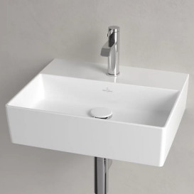 Раковина Villeroy & Boch Memento 2.0 50х42 см без перелива шлифованная TitanCeram альпийский белый 4A225L01