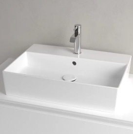 Раковина Villeroy & Boch Memento 2.0 60х42 см з переливом TitanCeram CeramicPlus альпійський білий 4A0760R1