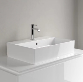 Раковина Villeroy & Boch Memento 2.0 60х42 см з переливом TitanCeram CeramicPlus альпійський білий 4A0760R1