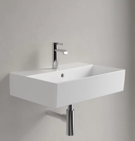 Раковина Villeroy & Boch Memento 2.0 60х42 см з переливом TitanCeram CeramicPlus кам'яний білий 4A2260RW