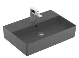 Раковина Villeroy & Boch Memento 2.0 60х42 см з переливом TitanCeram CeramicPlus графіт 4A2260I4