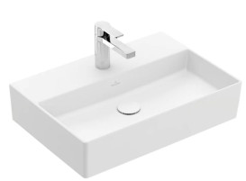 Раковина Villeroy & Boch Memento 2.0 60х42 см без переливу TitanCeram CeramicPlus кам'яний білий 4A2261RW