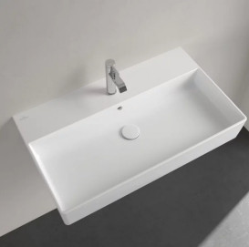 Раковина Villeroy & Boch Memento 2.0 80х47 см з переливом TitanCeram альпійський білий 4A228001