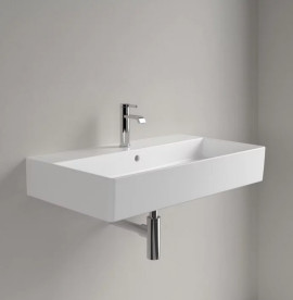 Раковина Villeroy & Boch Memento 2.0 80х47 см з переливом TitanCeram CeramicPlus кам'яний білий 4A2280RW