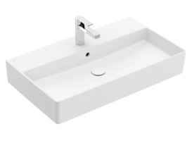 Раковина Villeroy & Boch Memento 2.0 80х47 см з переливом TitanCeram CeramicPlus кам'яний білий 4A2280RW