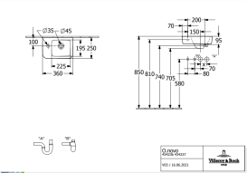 Раковина Villeroy & Boch O.novo 36х25 см санітарна кераміка CeramicPlus альпійський білий 434237R1