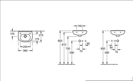 Раковина Villeroy & Boch O.novo 36х27 см санітарна кераміка з переливом CeramicPlus альпійський білий 536038R1