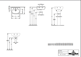 Раковина Villeroy & Boch O.novo 45х35 см санітарна кераміка CeramicPlus альпійський білий 536045R1