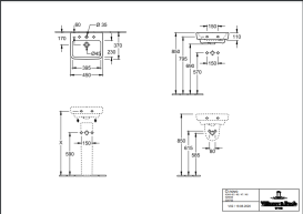 Раковина Villeroy & Boch O.novo 45х37 см санітарна кераміка альпійський білий 43444501