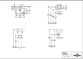 Раковина Villeroy & Boch O.novo 45х37 см санітарна кераміка альпійський білий 43444601
