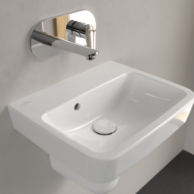 Раковина Villeroy & Boch O.novo 45х37 см санитарная керамика AntiBac CeramicPlus альпийский белый 434447T2