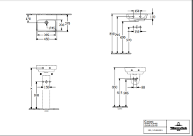 Раковина Villeroy & Boch O.novo 45х37 см санитарная керамика CeramicPlus альпийский белый 434448R1