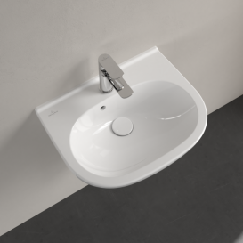 Раковина Villeroy & Boch O.novo 50х40 см санитарная керамика CeramicPlus альпийский белый 536050R1