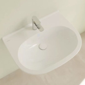 Раковина Villeroy & Boch O.novo 55х45 см санитарная керамика CeramicPlus альпийский белый 516056R1