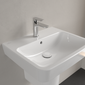 Раковина Villeroy & Boch O.novo 55х46см санітарна кераміка AntiBac CeramicPlus альпійський білий 4A4155T2