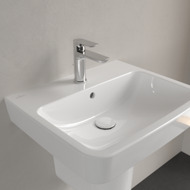 Раковина Villeroy & Boch O.novo 55х46 см санитарная керамика CeramicPlus альпийский белый 4A4155R1