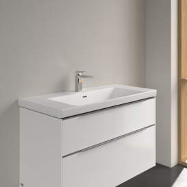 Раковина Villeroy & Boch Subway 3.0 100х47 см TitanCeram CeramicPlus каменный белый 4A70A5RW