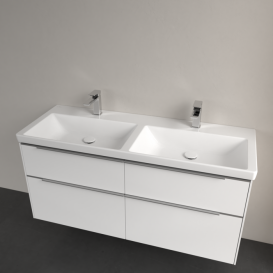 Раковина Villeroy & Boch Subway 3.0 130х47,5 см без переливу TitanCeram CeramicPlus білий альпійський 4A71D1R1