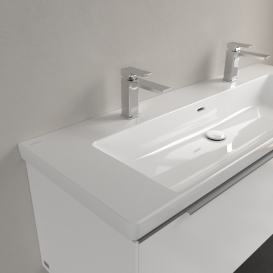 Раковина Villeroy & Boch Subway 3.0 130х47,5 см TitanCeram CeramicPlus альпийский белый 4A70D4R1