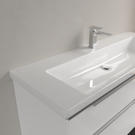 Раковина Villeroy & Boch Subway 3.0 130х47,5 см TitanCeram CeramicPlus альпийский белый 4A70D2R1