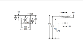 Раковина Villeroy & Boch Subway 3.0 37х30,5 см санітарна кераміка CeramicPlus альпійський білий 437037R1
