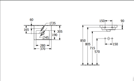 Раковина Villeroy & Boch Subway 3.0 37х30,5 см санітарна кераміка CeramicPlus альпійський білий 437038R1