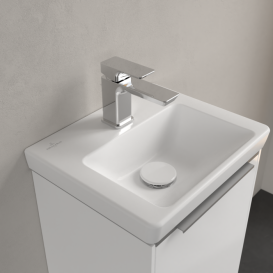 Раковина Villeroy & Boch Subway 3.0 37х30,5 см санітарна кераміка CeramicPlus кам'яний білий 437038RW