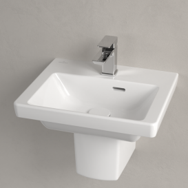 Раковина Villeroy & Boch Subway 3.0 45х37 см санитарная керамика CeramicPlus альпийский белый 437045R1