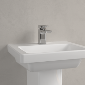 Раковина Villeroy & Boch Subway 3.0 45х37 см санитарная керамика CeramicPlus альпийский белый 437046R1