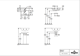 Раковина Villeroy & Boch Subway 3.0 45х37 см санітарна кераміка CeramicPlus альпійський білий 4370FLR1