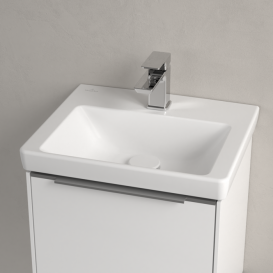 Раковина Villeroy & Boch Subway 3.0 45х37 см санитарная керамика CeramicPlus каменный белый 4370FLRW