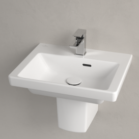 Раковина Villeroy & Boch Subway 3.0 50х40 см санітарна кераміка CeramicPlus кам'яний білий 437050RW