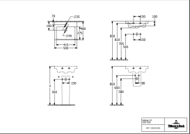 Раковина Villeroy & Boch Subway 3.0 50х40 см санитарная керамика CeramicPlus каменный белый 4370FFRW