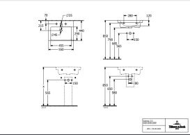 Раковина Villeroy & Boch Subway 3.0 55х44 см санитарная керамика CeramicPlus альпийский белый 4A7055R1