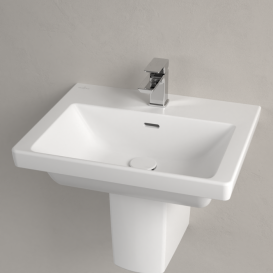 Раковина Villeroy & Boch Subway 3.0 55х44 см санітарна кераміка CeramicPlus кам'яний білий 4A7055RW