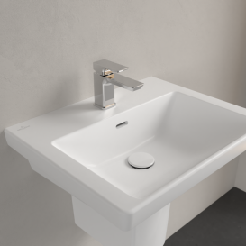 Раковина Villeroy & Boch Subway 3.0 55х44 см санітарна кераміка CeramicPlus кам'яний білий 4A7055RW