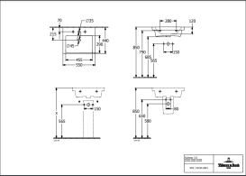 Раковина Villeroy & Boch Subway 3.0 55х44 см санитарная керамика CeramicPlus каменный белый 4A7056RW